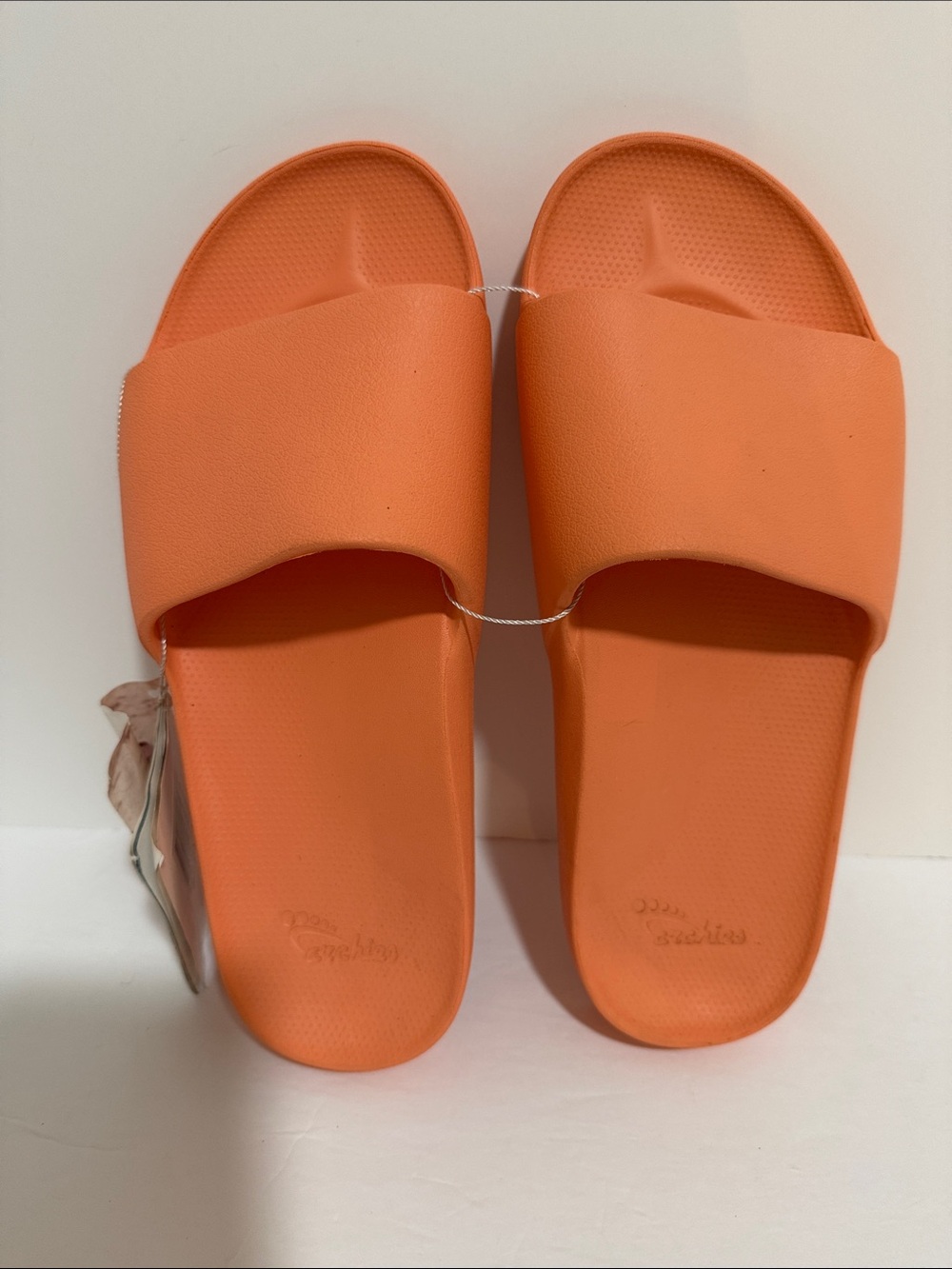 Archie’s Unisex Orange Women’s Slide Sandals Arch Support Comfort US Women’s 10